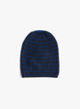 Striped Nimbus Ribbed Hat Black by Himalayan Cashmere(top view) at Couverture & The Garbstore