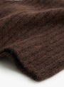 Nimbus Ribbed Hat Americano by Himalayan Cashmere (wool closeup) at Couverture & The Garbstore