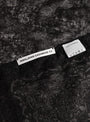 Classic 1423 Bandana Natural Charcoal Himalayan Cashmere -YETI (label detail) at Couverture & The Garbstore