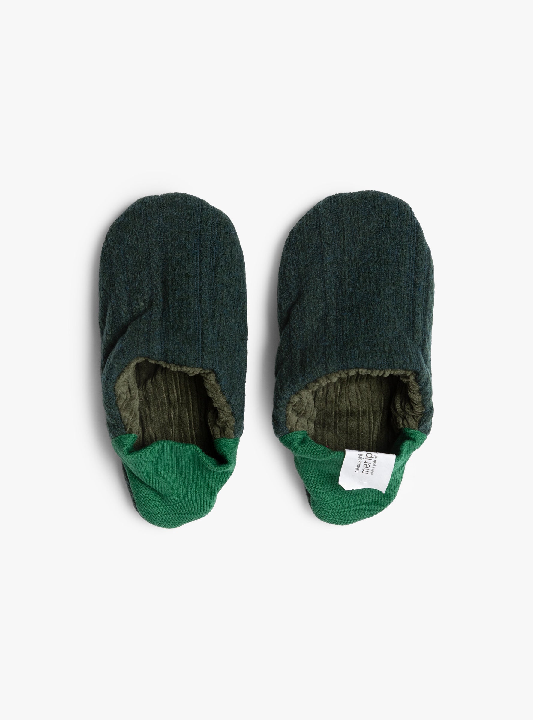 Cable Knit × Corduroy Green Green Merippa (top view) at Couverture & The Garbstore