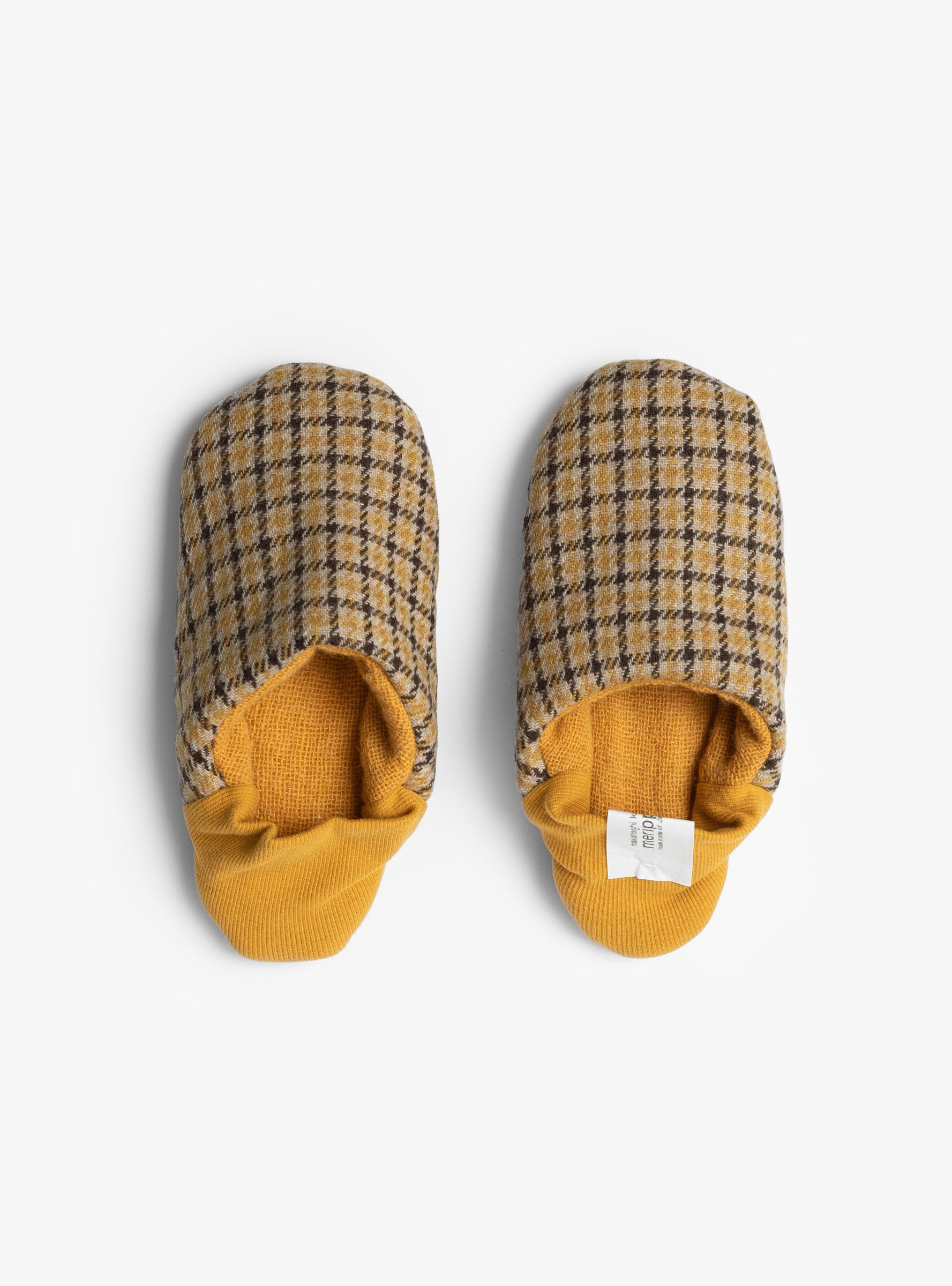 Houndstooth Check x Two Face Yellow Merippa (top view) at Couverture & The Garbstore