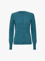 Fugu Cardigan Persian Blue Persian Blue SOEUR_Front_View at Couverture & The Garbstore