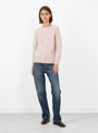 Envie Jumper Pale Pink Pale Pink SOEUR (model front) at Couverture & The Garbstore
