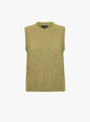 Namaste Knit Vest Sage Sage SOEUR_Front_View at Couverture & The Garbstore
