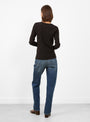 Jamie Jumper Chocolate Chocolate SOEUR (model back) at Couverture & The Garbstore