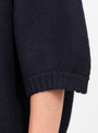 Lise Jumper Navy Navy SOEUR (model closeup) at Couverture & The Garbstore