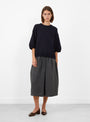 Lise Jumper Navy Navy SOEUR (model front) at Couverture & The Garbstore