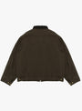 Vintage Silk Cotton Detroit Jacket Brown A.PRESSE (back) at Couverture & The Garbstore