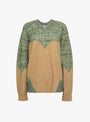 Heart Knit Pullover Green Green TOGA_Front_View at Couverture & The Garbstore