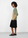 Heart Knit Pullover Green Green TOGA (model side) at Couverture & The Garbstore