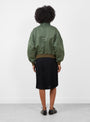Nylon Twill Reversible Blouson Khaki Khaki TOGA (model back) at Couverture & The Garbstore