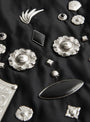 Nylon Gabi Bag Black Black TOGA_Metal_Stud_Detail at Couverture & The Garbstore