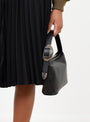 Leather Mini Bag Black Black TOGA (model close up) at Couverture & The Garbstore