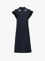 Rayon Silk Twill Dress Black Black TOGA_Front_View at Couverture & The Garbstore
