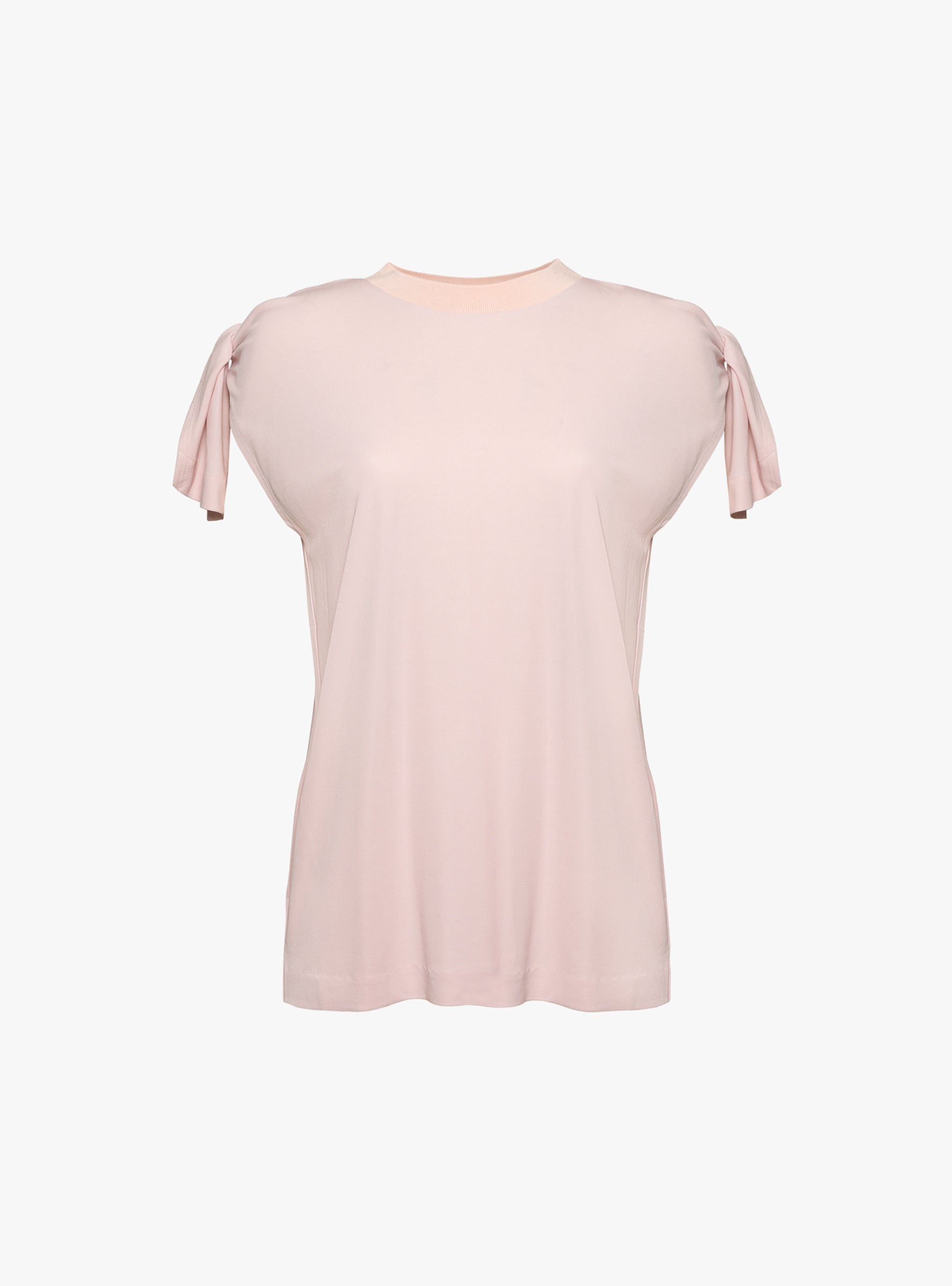 High Twist Smooth Jersey Top Pink Pink TOGA_Front_View at Couverture & The Garbstore