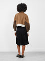 Wool Jersey Blouson Brown Brown TOGA (model back) at Couverture & The Garbstore