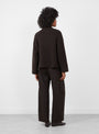 Giacca Ficus Jacket Cacao Cacao LABO ART (model back) at Couverture & The Garbstore