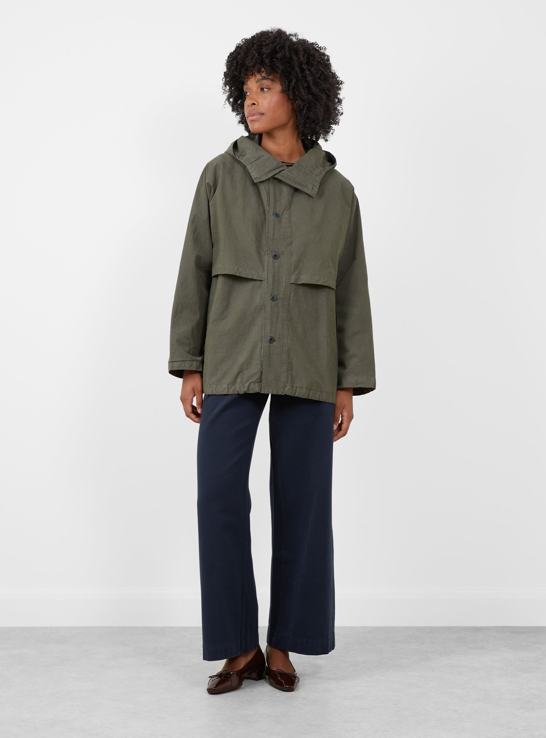 Giacca Manta Jacket Lichene Lichene LABO ART (model front) at Couverture & The Garbstore