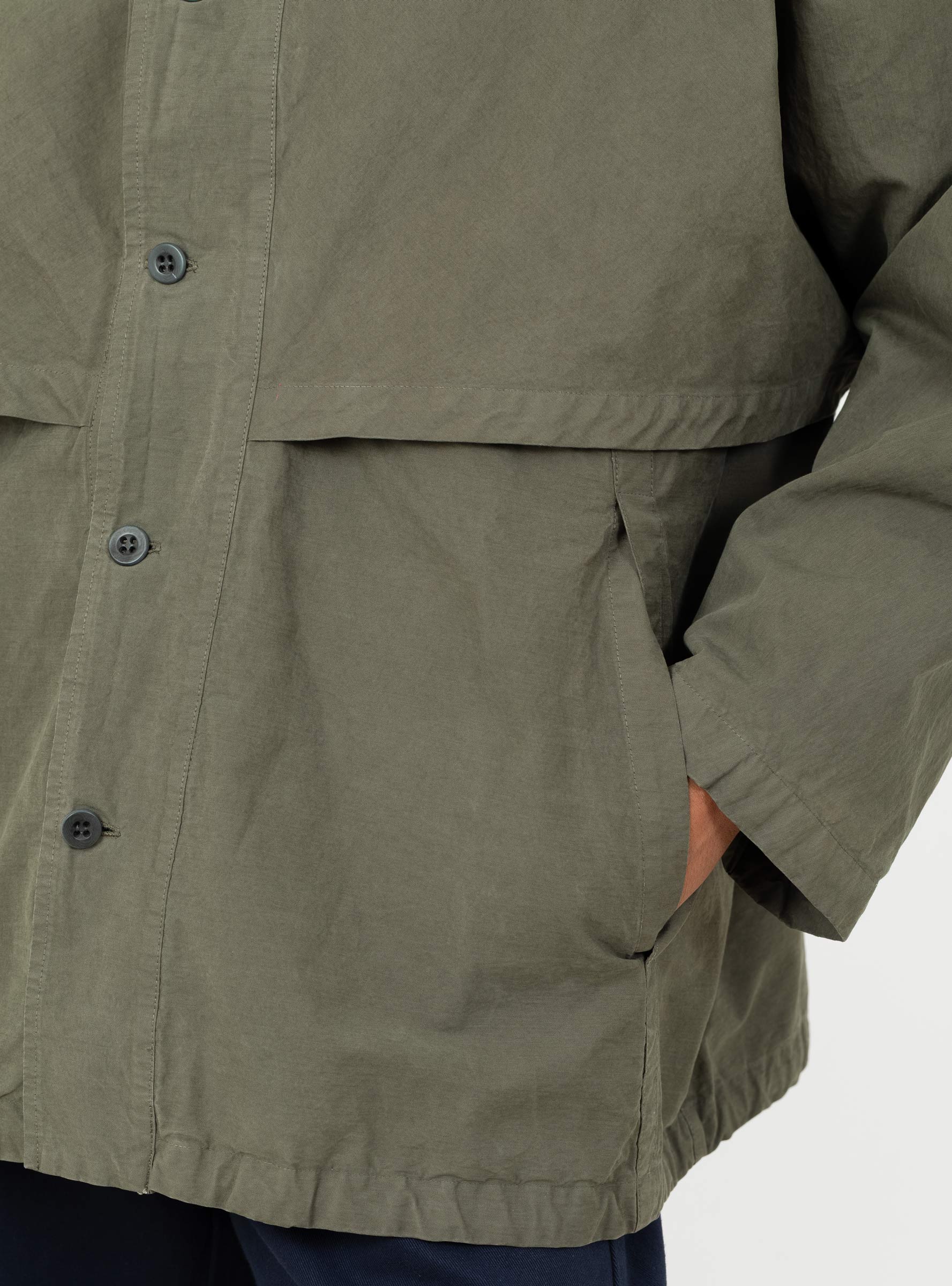 Giacca Manta Jacket Lichene Lichene LABO ART (pocket close up) at Couverture & The Garbstore