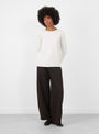 Maglia-Jeppe-T-Shirt-Winter-White-Winter-White-LABO-ART-(model-front) at Couverture & The Garbstore