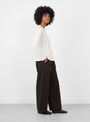 Maglia-Jeppe-T-Shirt-Winter-White-Winter-White-LABO-ART-(model-side) at Couverture & The Garbstore