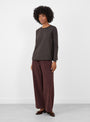Maglia Jeppe T-Shirt Cacao Cacao LABO ART (model front) at Couverture & The Garbstore