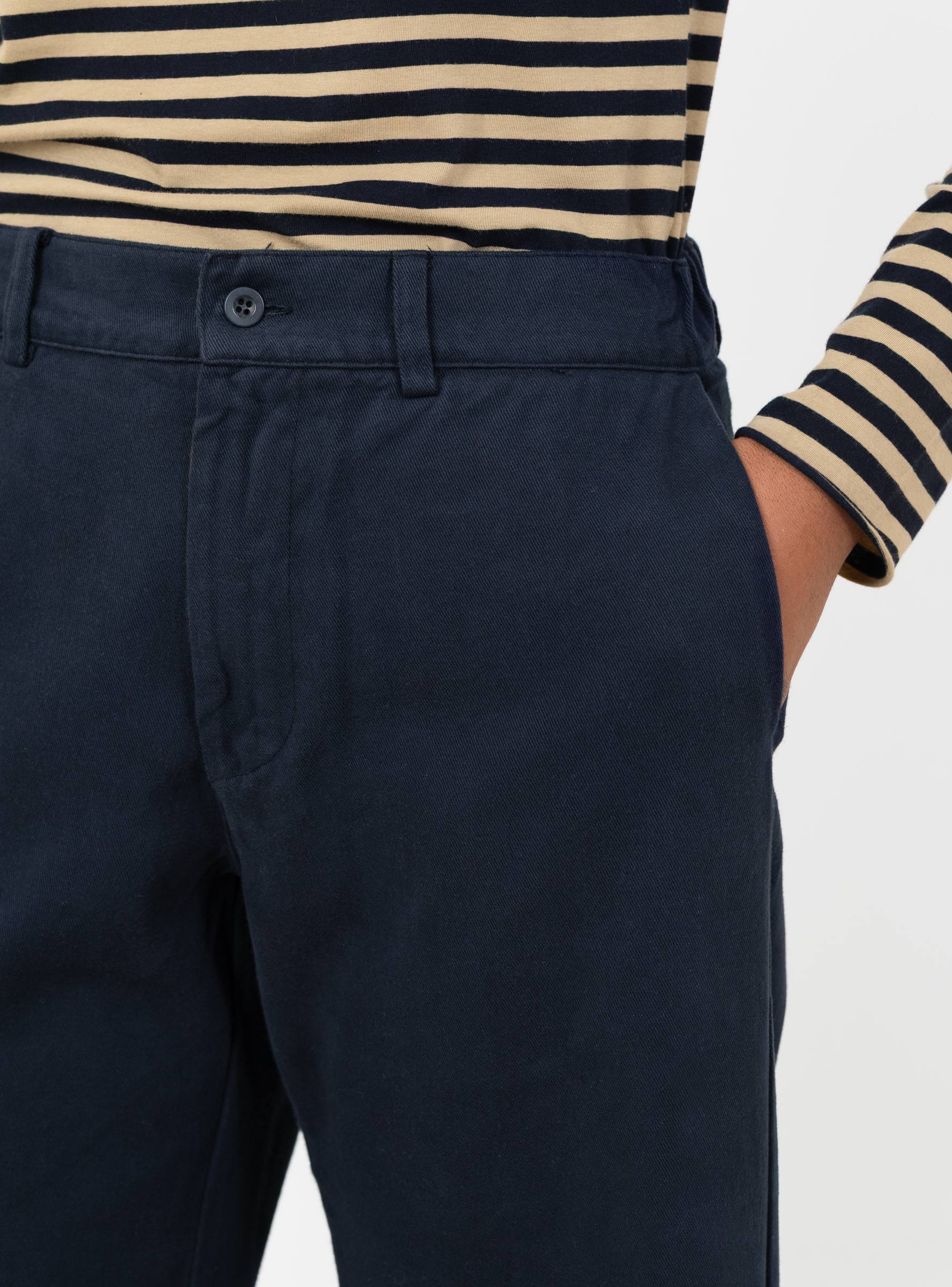 Panta Pandora Trousers Atlantic Atlantic LABO ART (trouser closeup) at Couverture & The Garbstore
