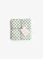 Napkin Set Polka Juniper Polka Juniper SUZETTE (top view folded) at Couverture & The Garbstore