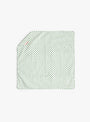 Napkin Set Polka Juniper Polka Juniper SUZETTE (top view unfolded) at Couverture & The Garbstore