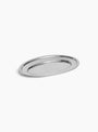 Essential Steel Oval Dish-Medium stainless steel HAY_Front_View at Couverture & The Garbstore