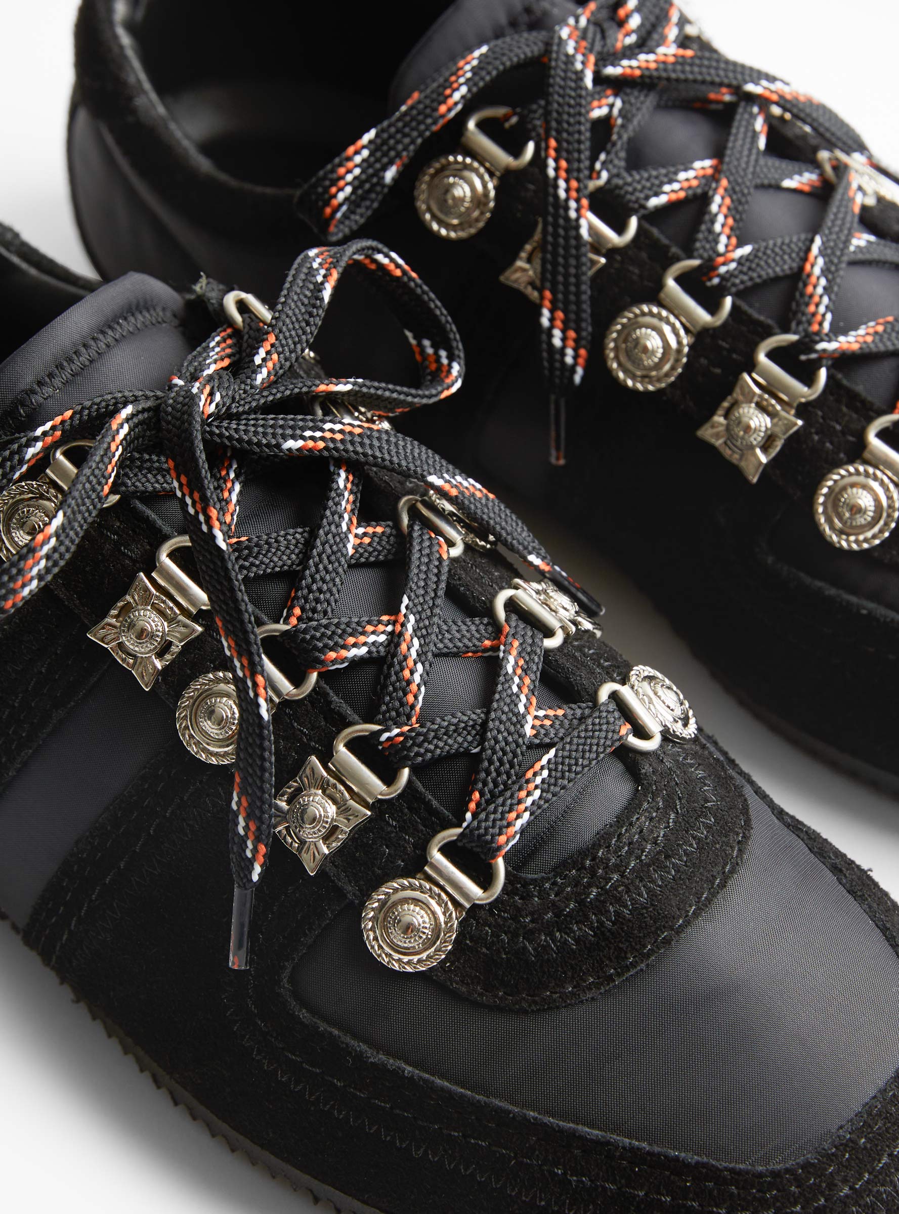 Eyelet Ring Trainers Black Multi Black TOGA (stud detail) at Couverture & The Garbstore