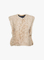 Transition Vest Oat Oat Milena Silvano_Front_View_Fur at Couverture & The Garbstore