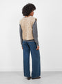 Transition Vest Oat Oat Milena Silvano (model back) at Couverture & The Garbstore