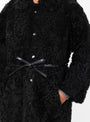 Maria Trench Coat Black Black Milena Silvano (pocket close up) at Couverture & The Garbstore