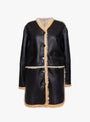 Reversible Liner Coat Oat Oat Milena Silvano_Front_View_Leather at Couverture & The Garbstore