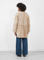 Reversible Liner Coat Oat Oat Milena Silvano (model back) at Couverture & The Garbstore