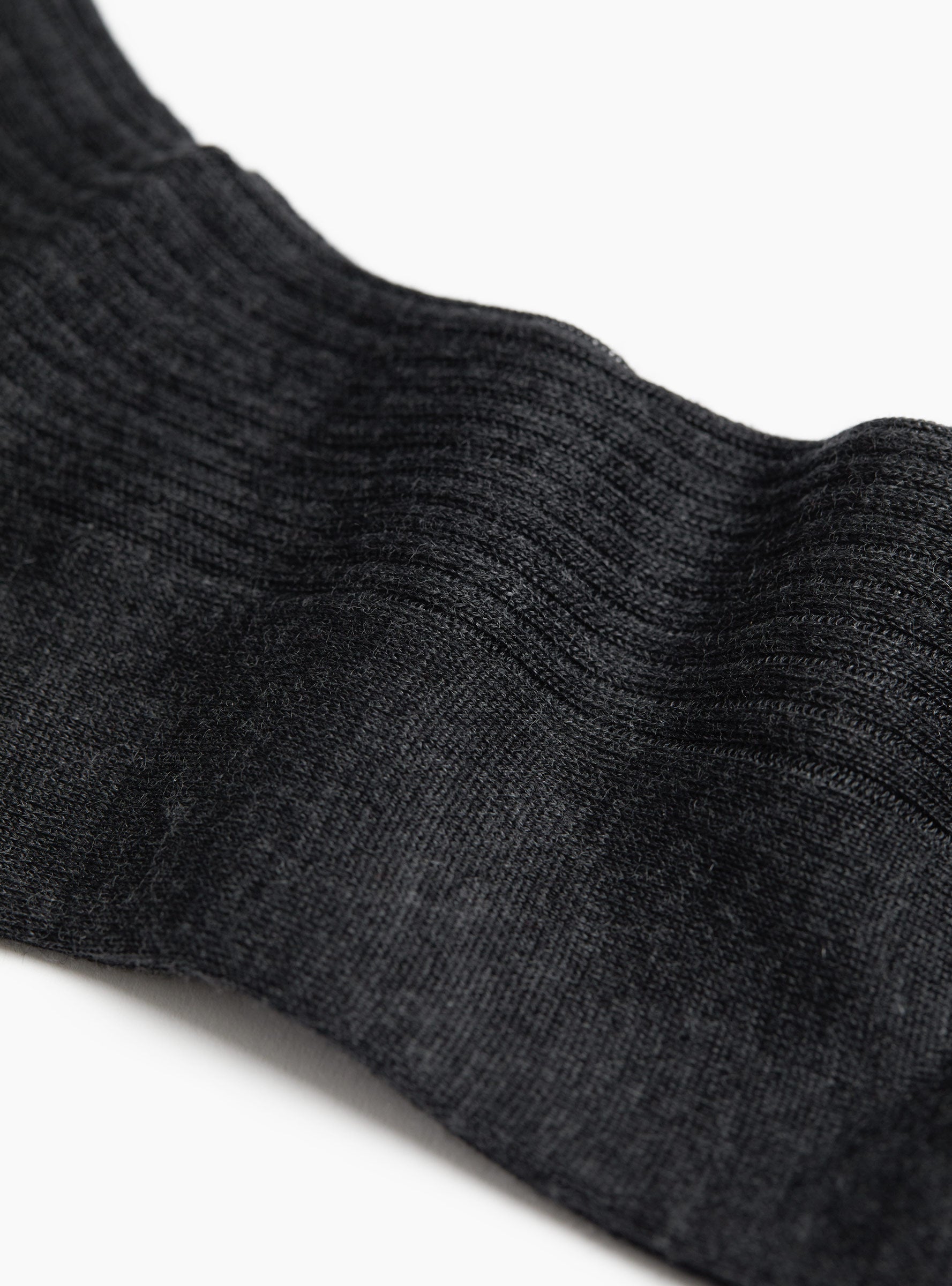 English Socks Dark Grey Dark Grey MARIA LA ROSA (Fabric Detail) at Couverture & The Garbstore