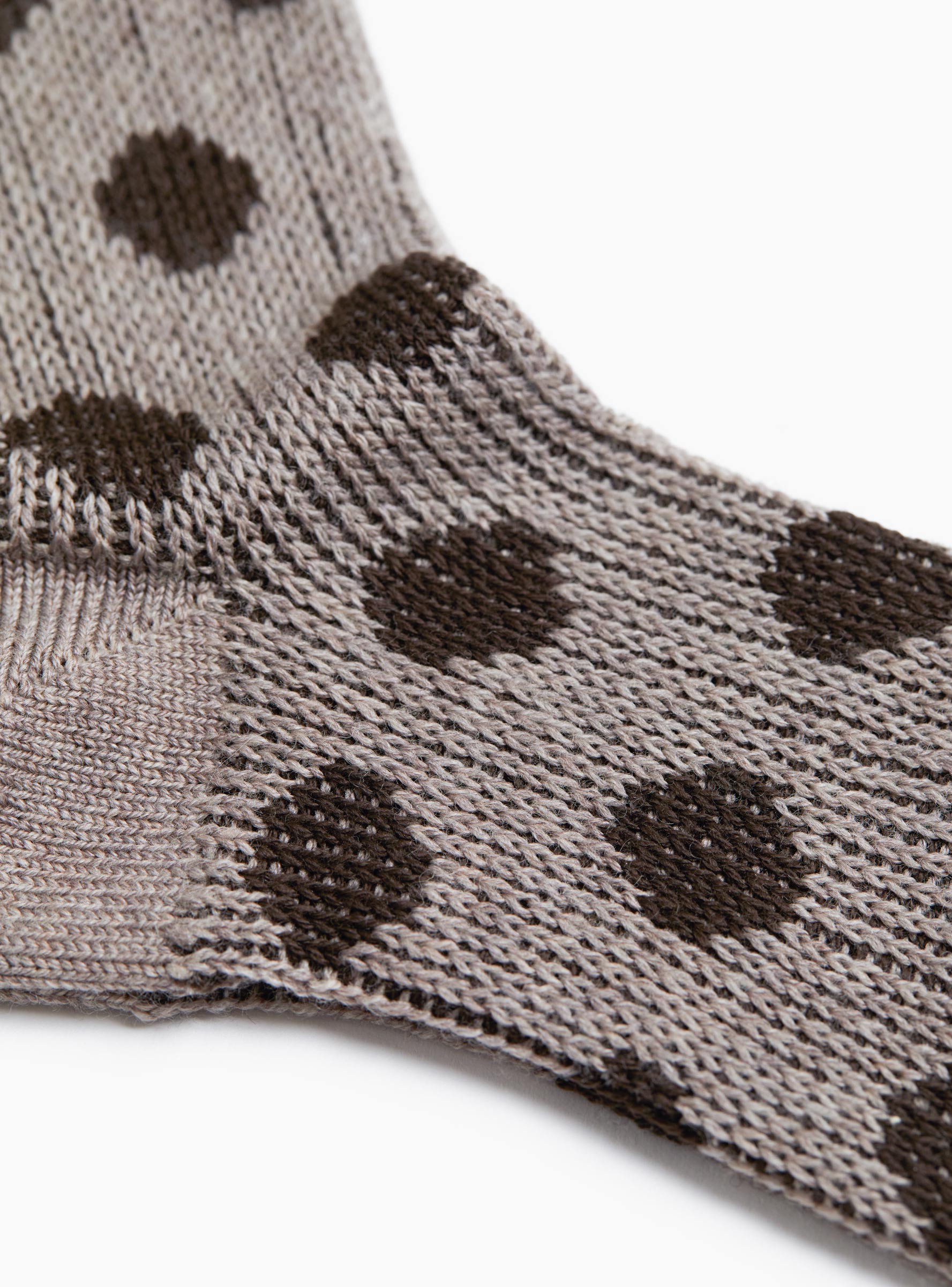 Spot Socks Nutmeg Nutmeg MARIA LA ROSA (Fabric Detail) at Couverture & The Garbstore