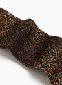 Glitter Socks Brown Brown MARIA LA ROSA (Fabric Detail) at Couverture & The Garbstore