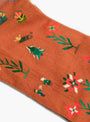 Cinnamon Seedling Socks Cinnamon BONNE MAISON (Fabric Detail) at Couverture & The Garbstore
