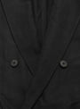 Silk Linen Double Breasted Blazer Black SSSTEIN (Button Detail) at Couverture & The Garbstore