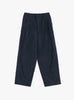 Cotton Nylon Wide Easy Trousers Dark Navy SSSTEIN (Front View) at Couverture & The Garbstore