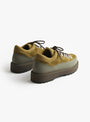 Cornaro-Due-Gomma-Caper-Green-Suede-Caper-Green-DIEMME-(three-quarter-back) at Couverture & The Garbstore