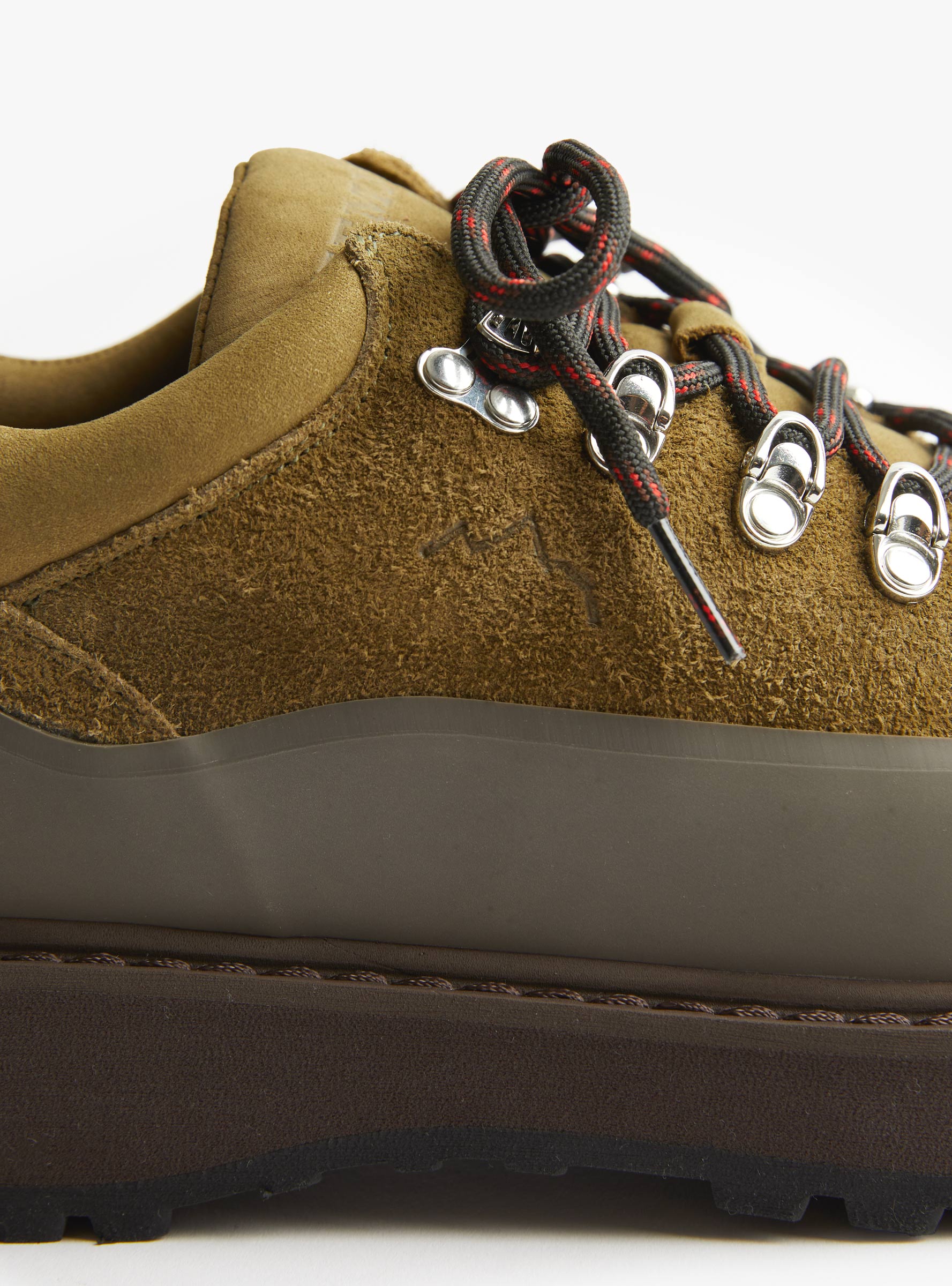Cornaro Due Gomma Caper Green Suede Caper Green DIEMME (close up) at Couverture & The Garbstore