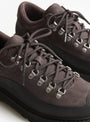 Cornaro_Gomma_Leather_Dark_Fallow_N_Dark_Fallow_DIEMME_lace_close_up at Couverture & The Garbstore