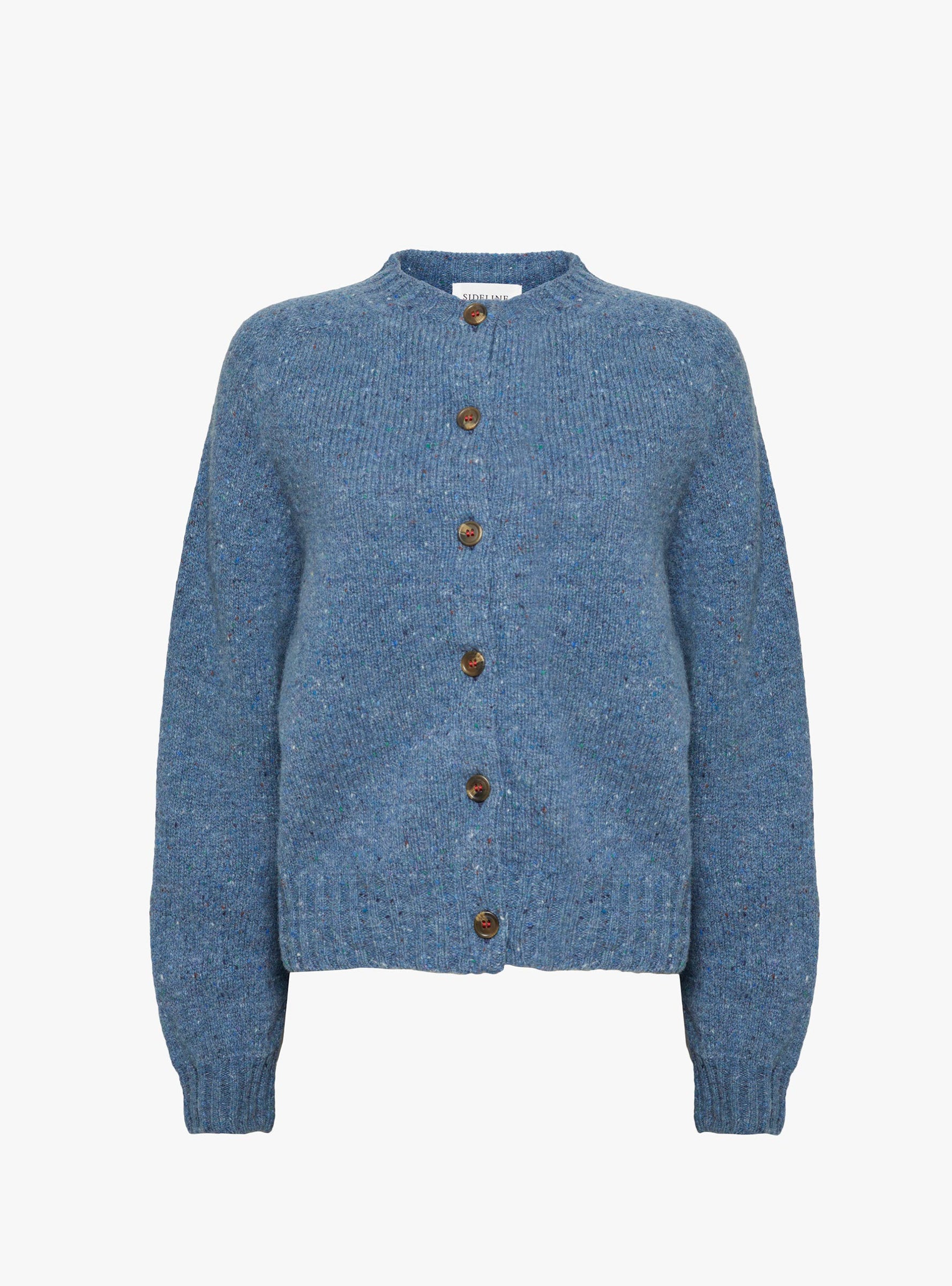 Nova Cardigan Denim Fleck Denim Fleck SIDELINE (ghost front) at Couverture & The Garbstore