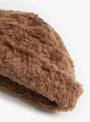 Cloud Hat Brown Brown SIDELINE (fur close up) at Couverture & The Garbstore