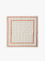 Dove Scarf Check Check SIDELINE (top view) at Couverture & The Garbstore