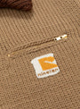 Homemade Knitted Detroit Jacket Tan RICE NINE TEN (zip detail) at Couverture & The Garbstore
