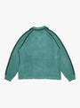 Knitted Game Shirt Dark Green RICE NINE TEN (Back) at Couverture & The Garbstore